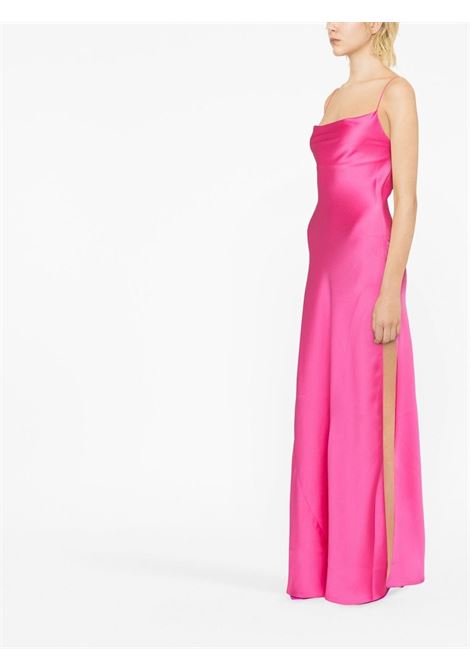 Fucsia isabelle side-slit slip maxi dress - women THE ANDAMANE | T130131ATNP171390